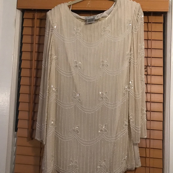 Papell Boutique Tops - 🔥Holiday sale! 🔥beaded Adrienne Papell tunic. Xl